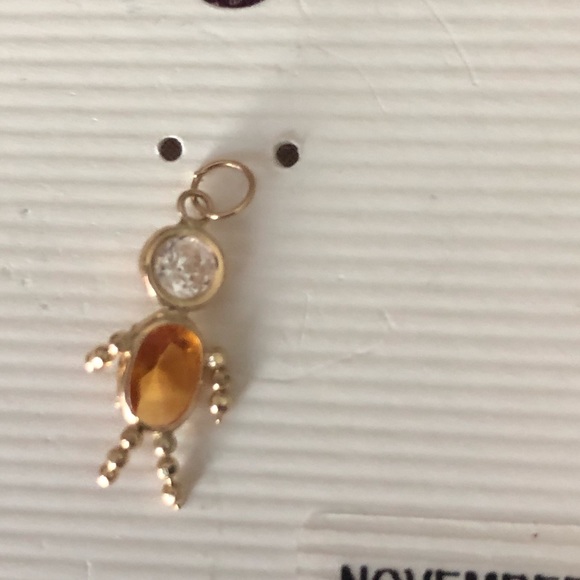 10 kt gold November male pendant - Picture 2 of 5